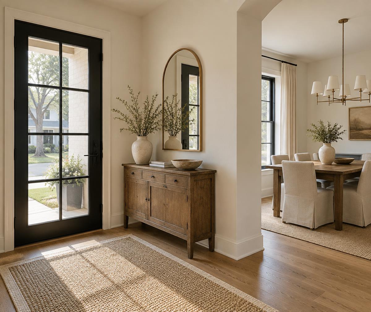 Welcoming residential entryway